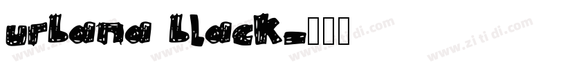 urbana black字体转换